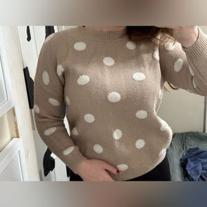 Polka dot sweater